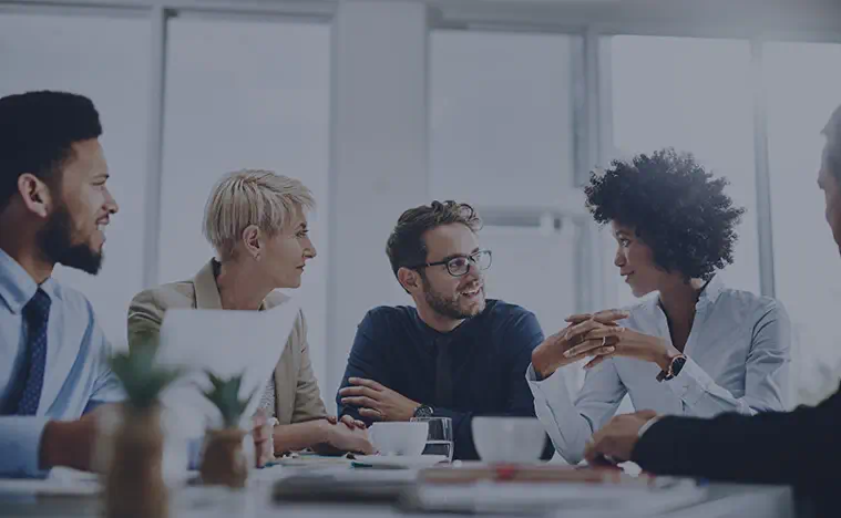 Accountability A group of business people meeting in a conference room.