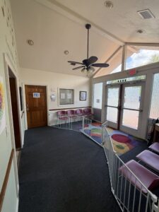 Lobby of Building B at NW 6th Street office campus, Gainesville, FL