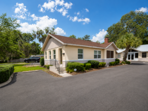 Exterior of two-building office campus at NW 6th Street and NW 14th Avenue, Gainesville, FL
