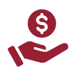 Referral – Earn A hand holding a dollar sign